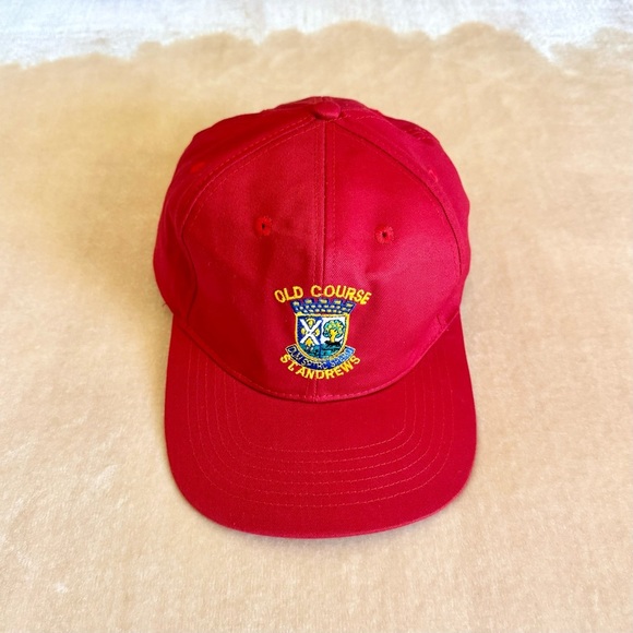 Vintage Red St. Andrews Golf Cap - Picture 1 of 3